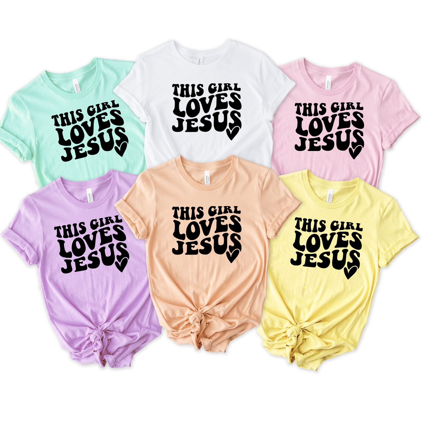 This girl loves Jesus <3 - Black Font