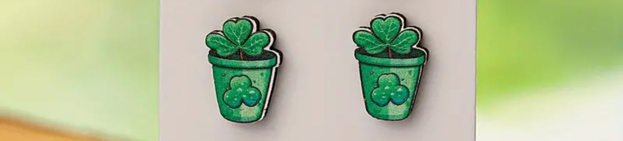 St. Patrick’s Day earrings