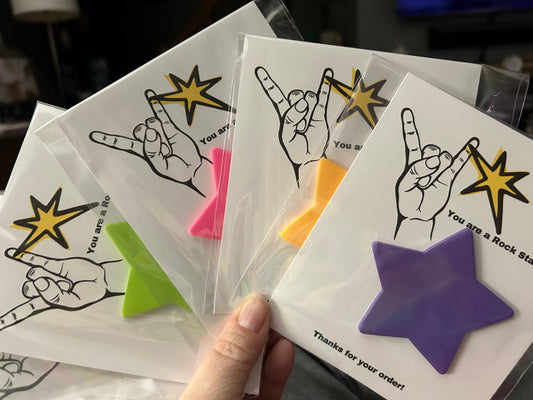 Rock Star Sticky Note