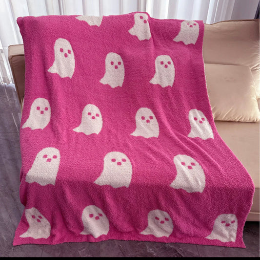 Pink Ghost Blanket, Viral Tiktok Blanket