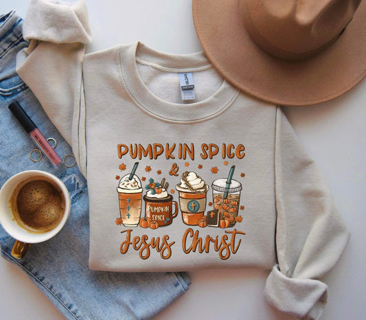 Pumpkin pie Jesus Christ sweatshirt