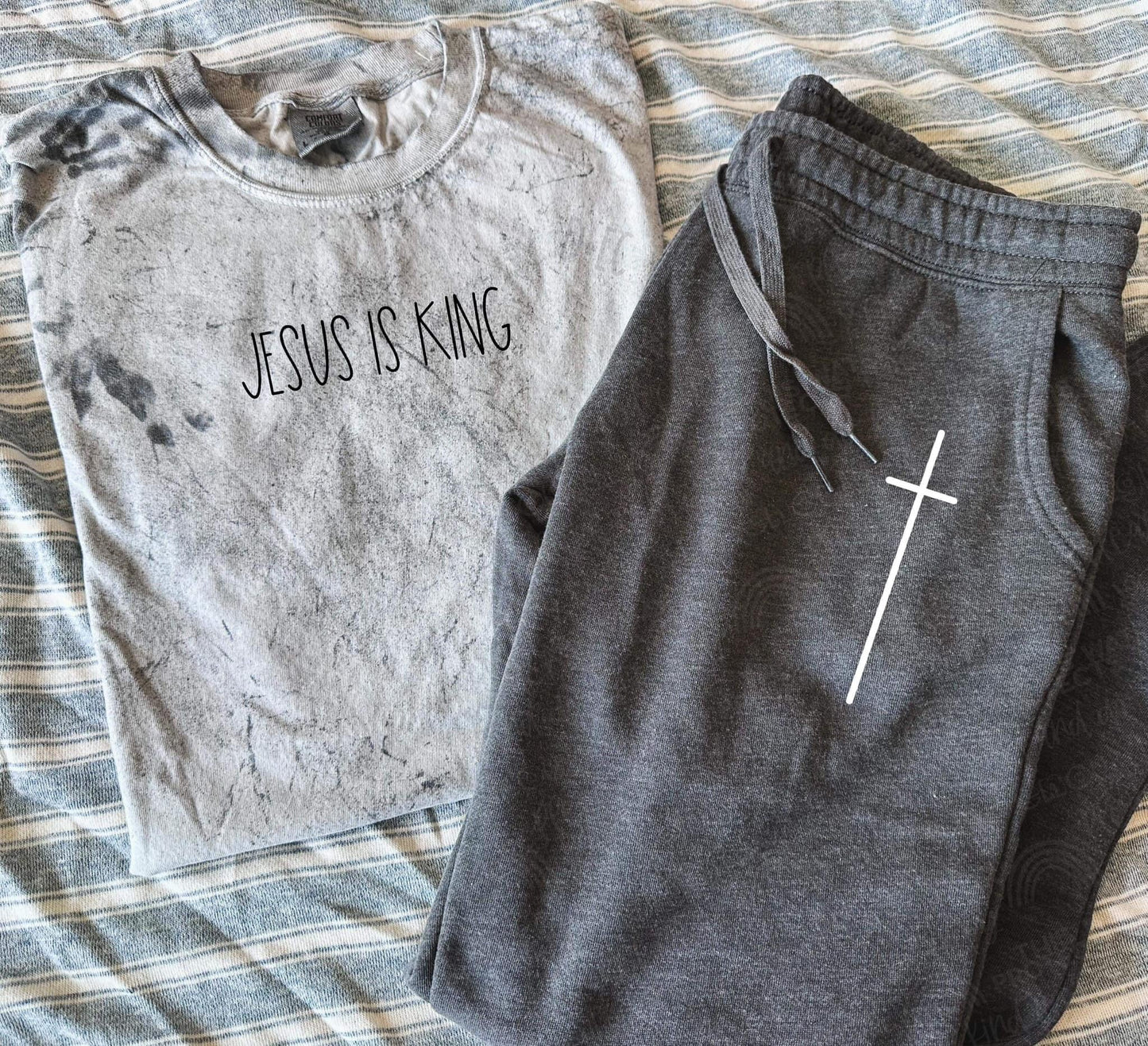 Jesus is King + Cross/ Sweatpant Bundle