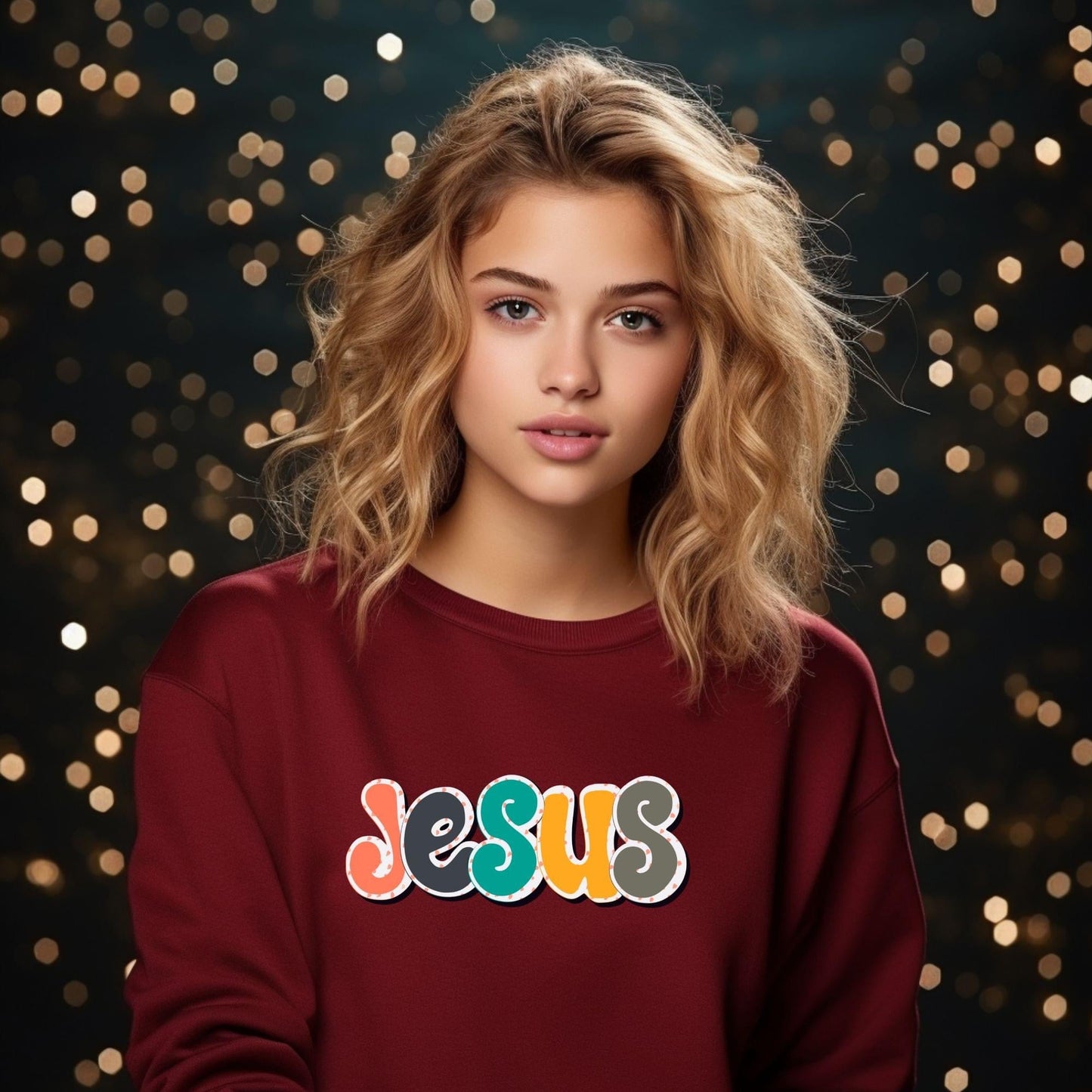 Jesus colorful theme - Sweatshirt