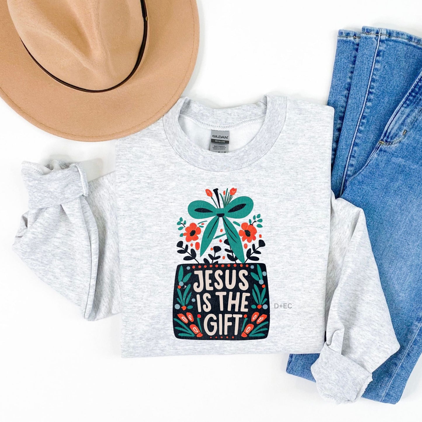 Jesus is the gift- Full color-sweatshirt