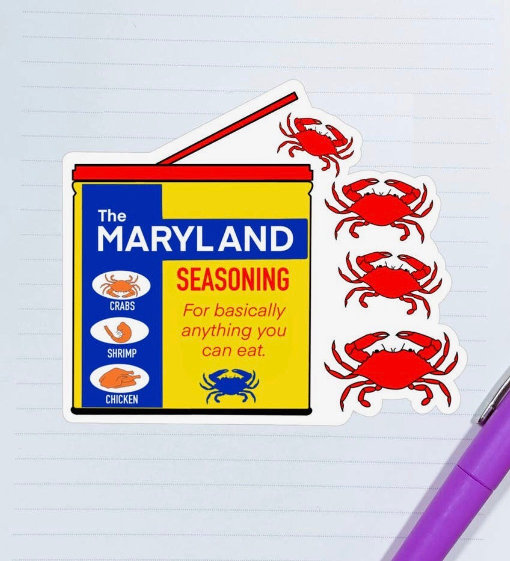 Maryland Crab/Old Bay Seasoning Sticker