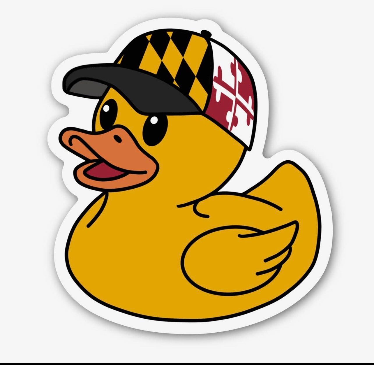 Rubber Duck with MD hat sticker