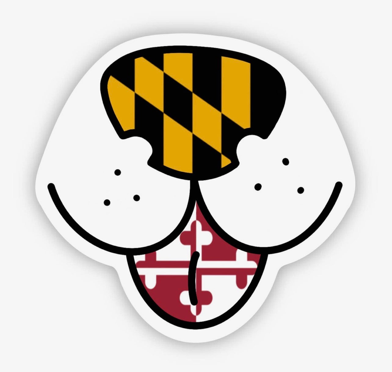 Maryland Dog Nose Sticker