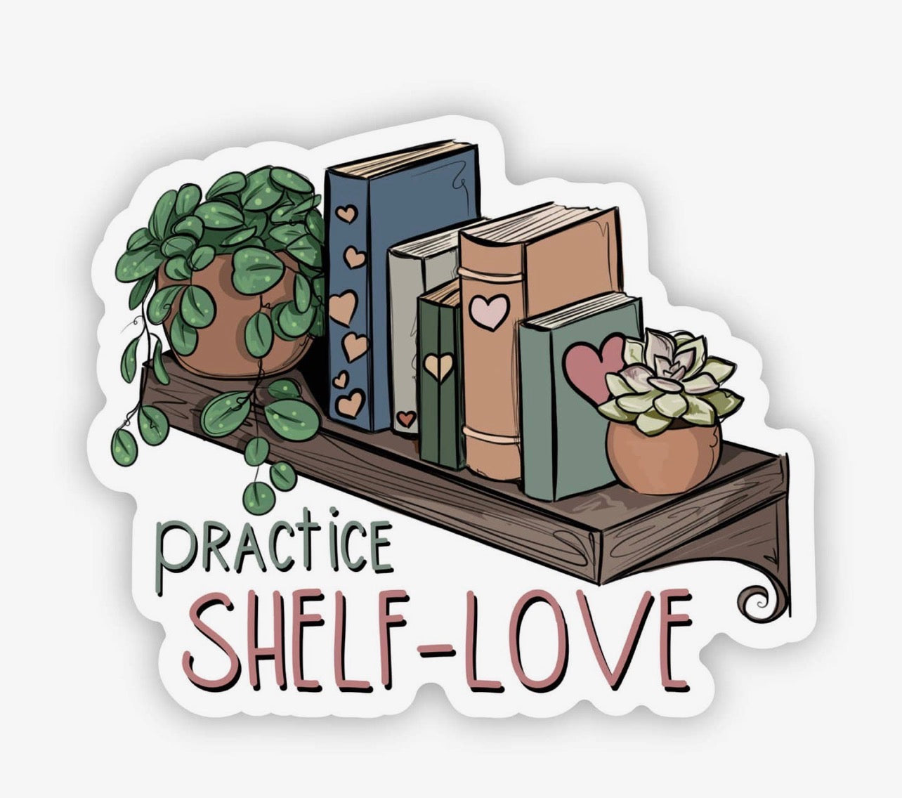 Practice Shelf Love Sticker