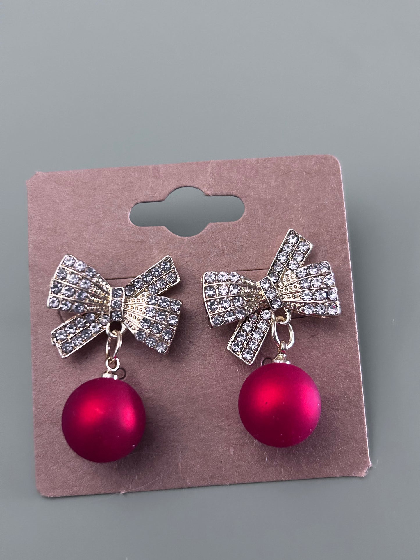 Holiday Bow Earrings