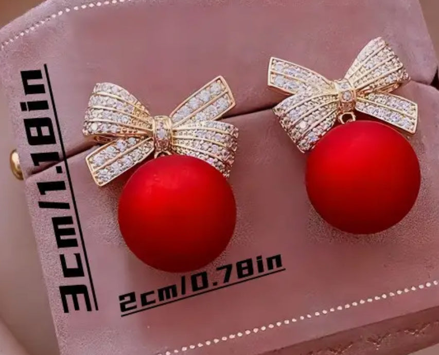 Holiday Bow Earrings