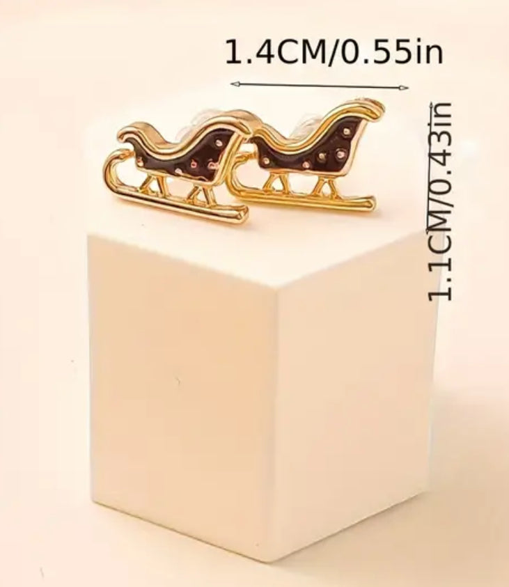 Holiday Sleigh Earrings