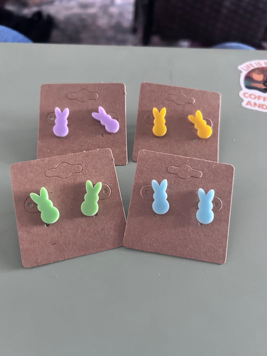 Bunny earring-acrylic