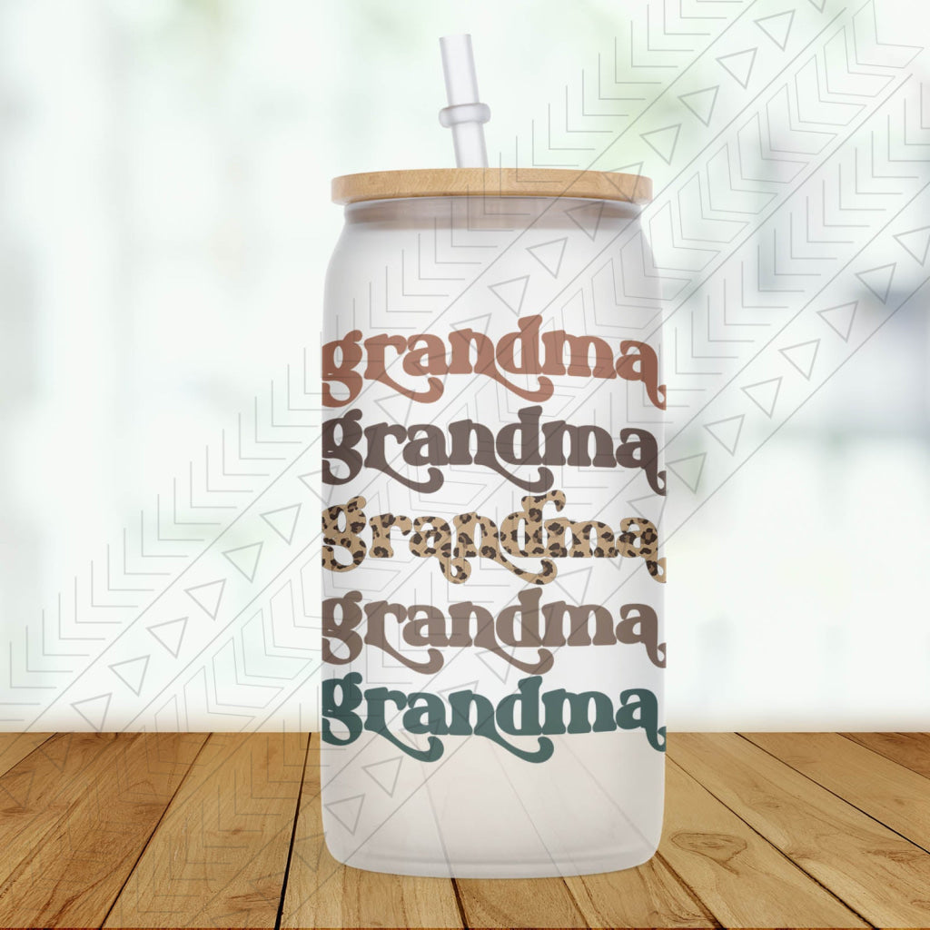 Boho Custom Name Glass Can