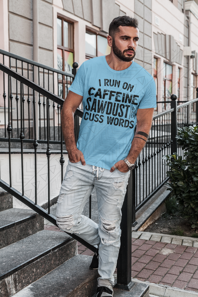 Caffeine Sawdust & Cuss Shirts Tops