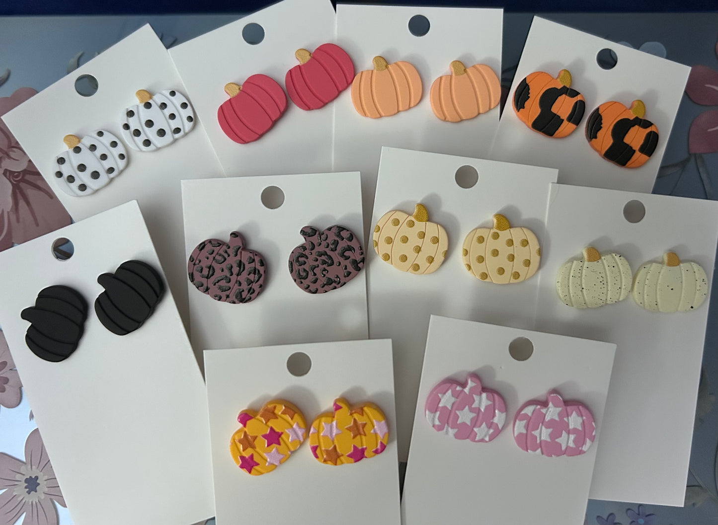 Clay Pumpkin Earrings