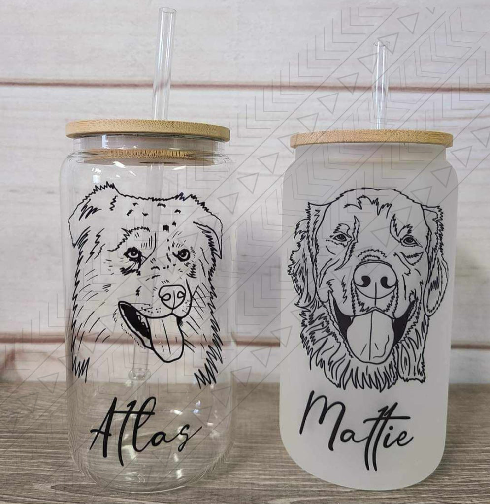 Dog Breed Glass(1 Dog) Glass Can