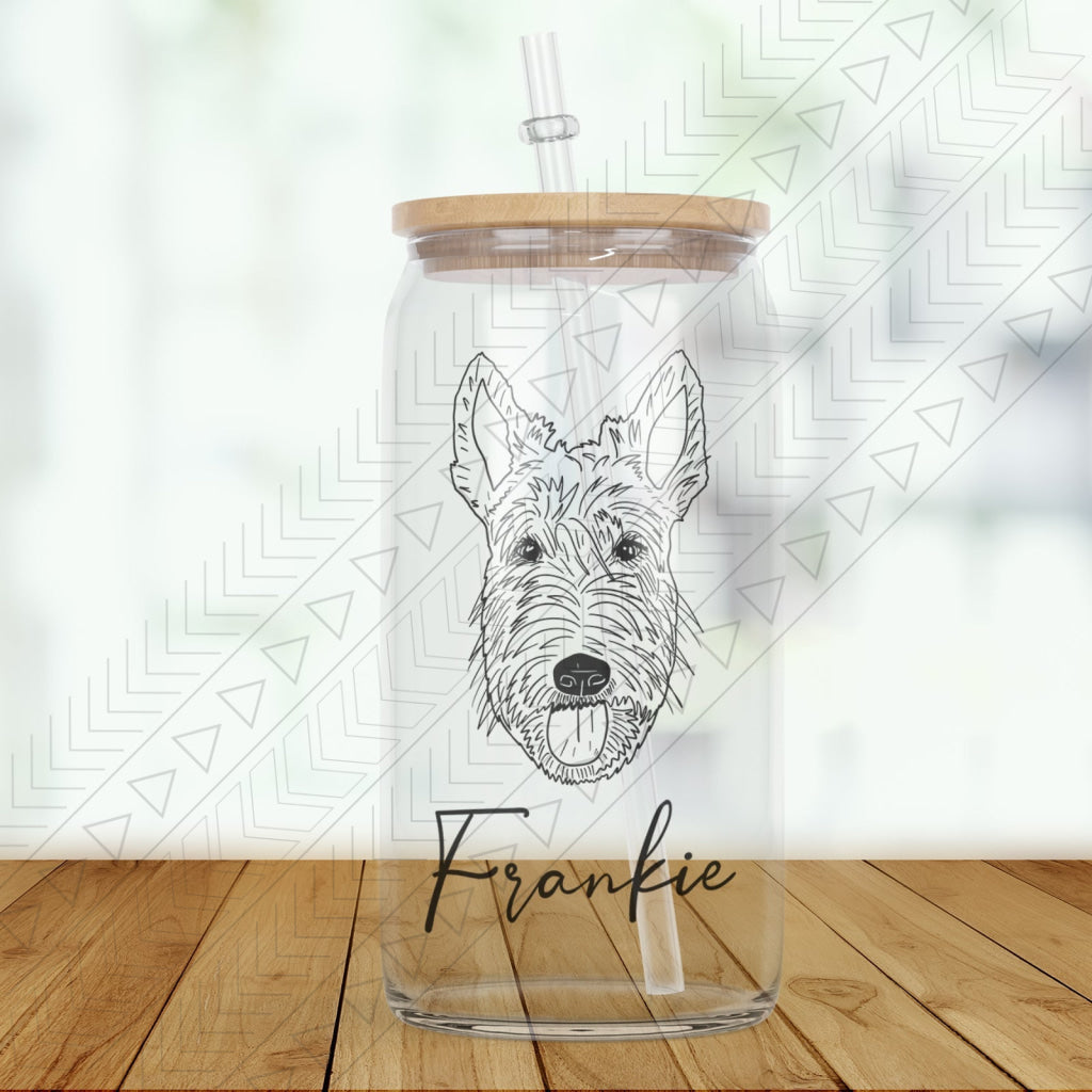 Dog Breed Glass(2 Dogs) Glass Can