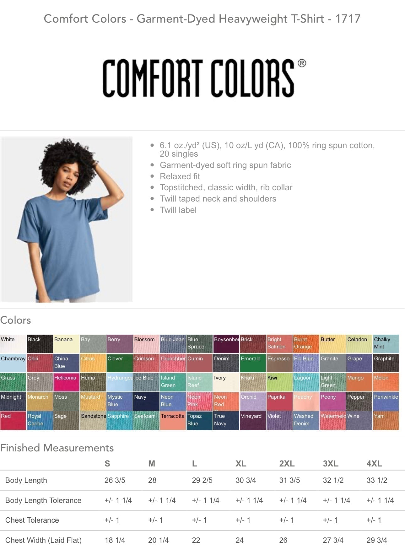 Note to self- Comfort Color