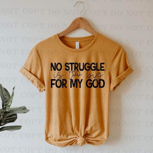 No struggle is to big for my God