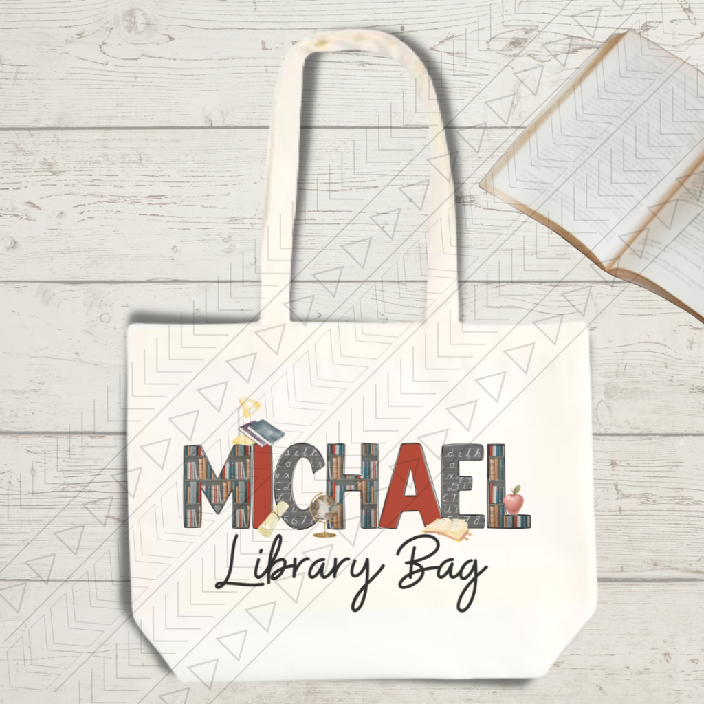 Librarian Name Tote Tote