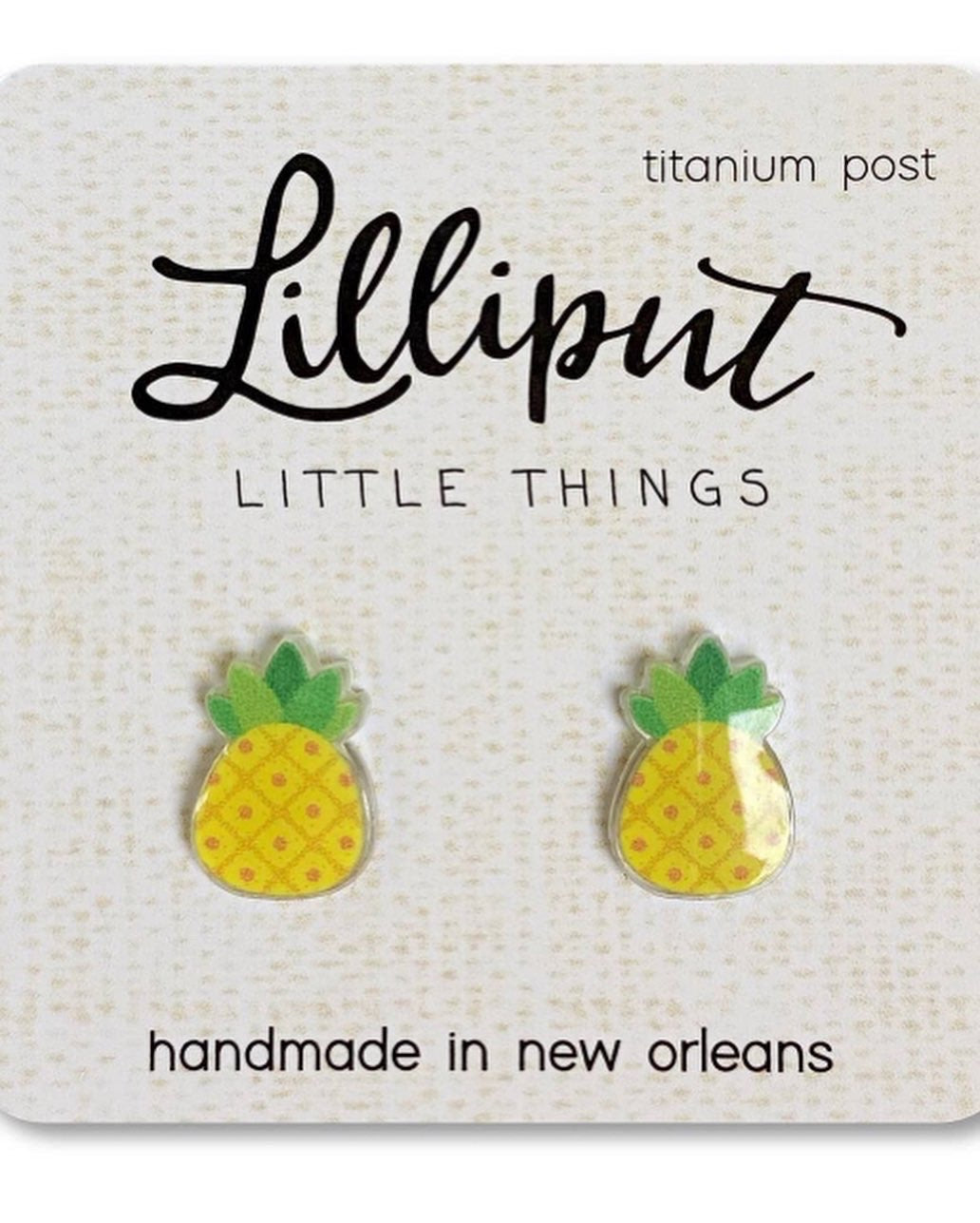 Pineapple Earrings/Acrylic Earrings