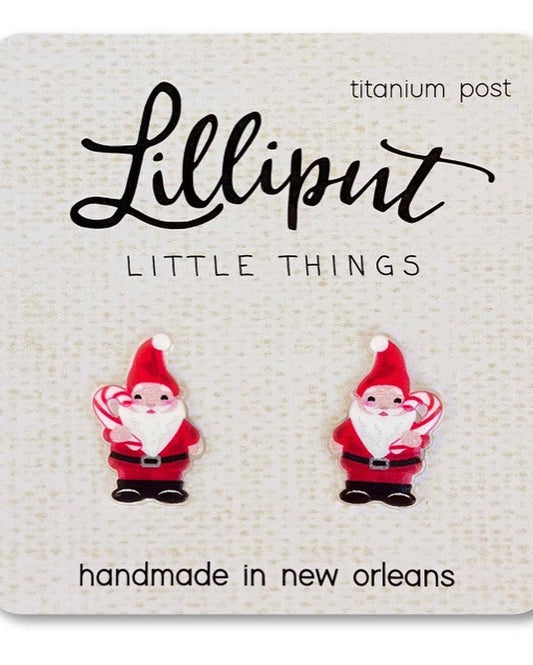 Santa Gnome Earrings