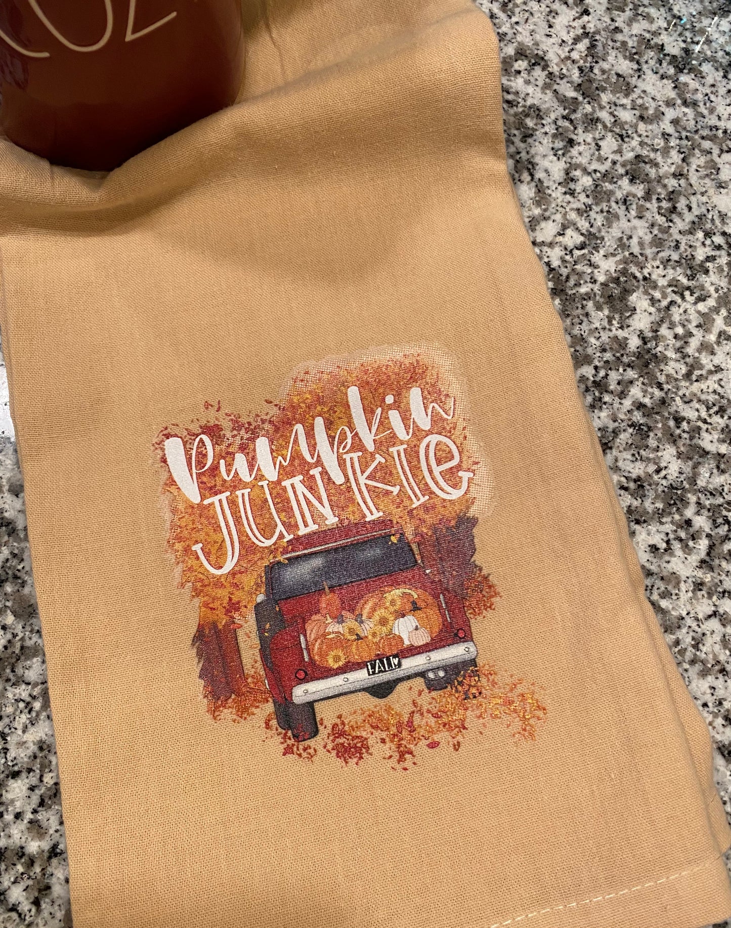 Pumpkin Junkie Dish Towel