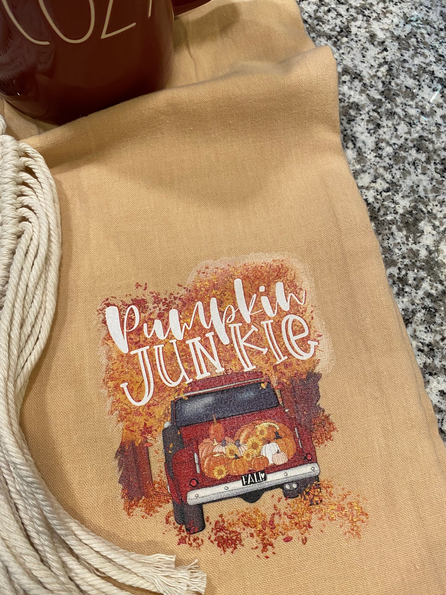 Pumpkin Junkie Dish Towel