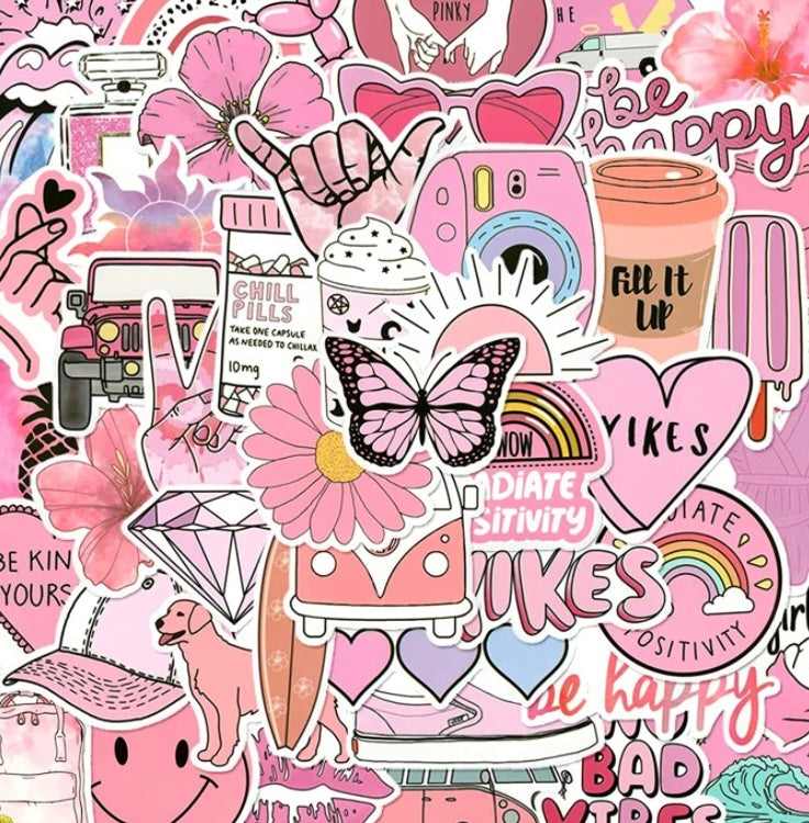 All Things Pink Stickers