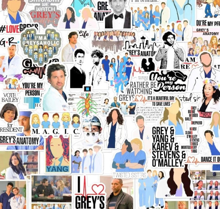 All Things Grey's Stickers