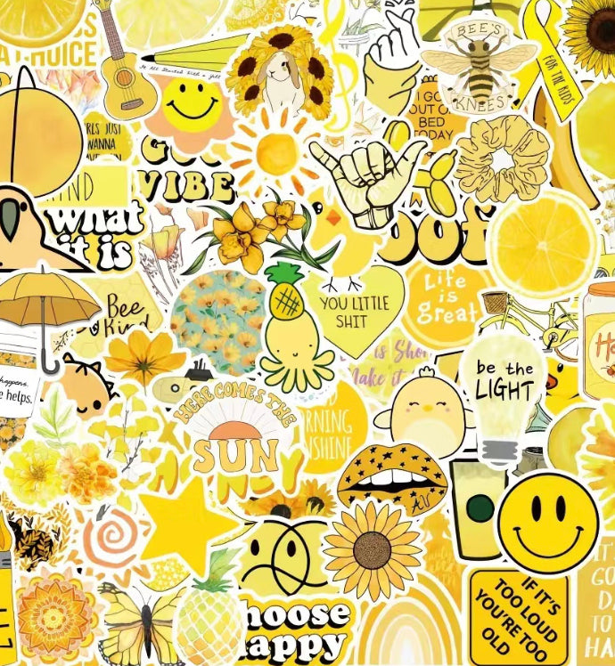 All Things Yellow Stickers