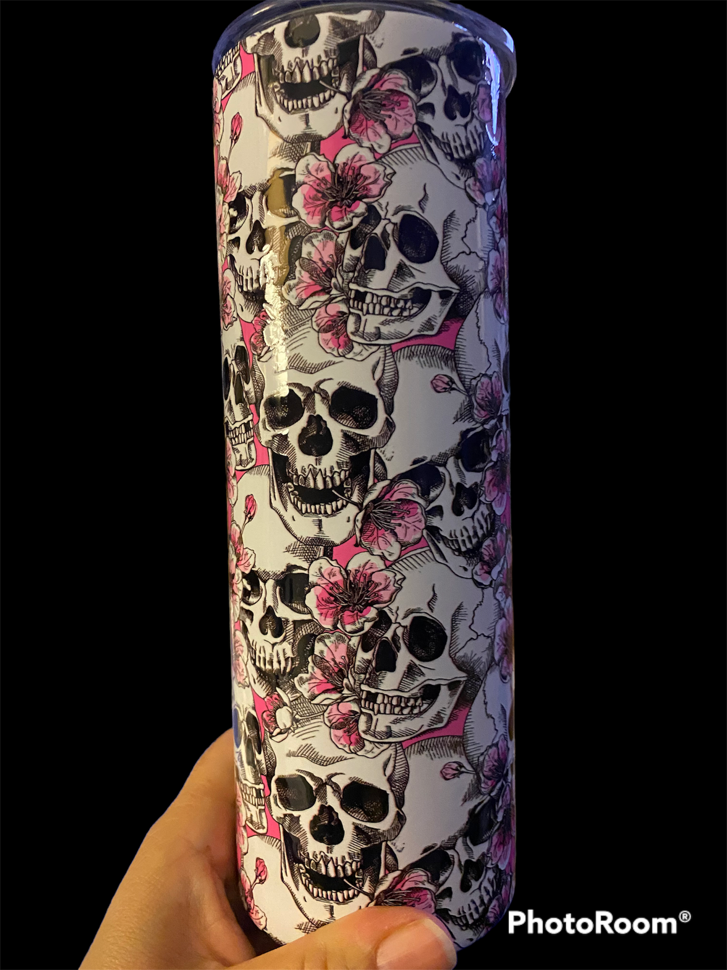 Skull and Roses Tumbler