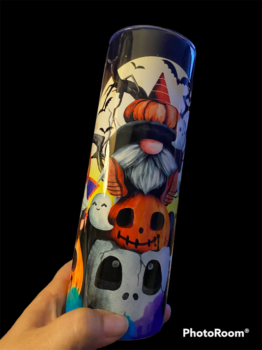 Spooky Halloween Gnomes Tumbler