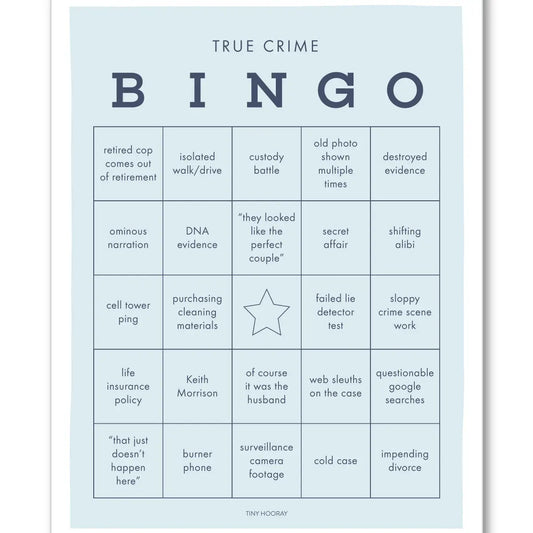 True Crime Bingo/ID Bingo/Fun Bingo